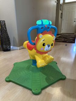 Fisher Price Bounce And Spin Lion