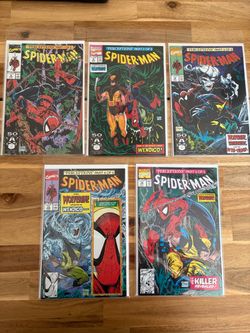Spider-Man 8-12 Perceptions Complete Set! McFarlane! Wolverine! Wendigo!