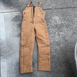 Women Carhartt duck bib