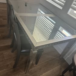 Dining Table Glass Table Extend Available 