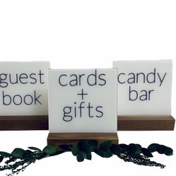 Acrylic Event Signs (set Of 3) 