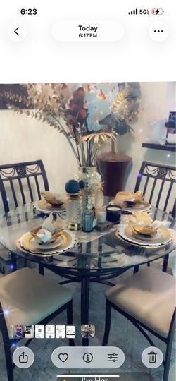 4 piece dining set with table