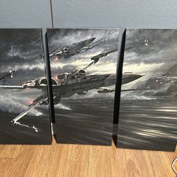 Star Wars X-Wing Canvases - 3 Pieces Large