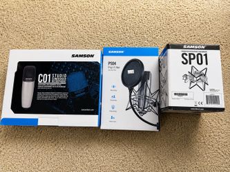Samson Mic Setup w/ Shock Mount & Pop Filter