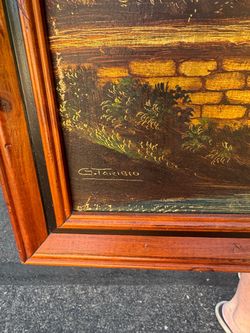 Vintage Original “G Toribio” Landscape Oil painting