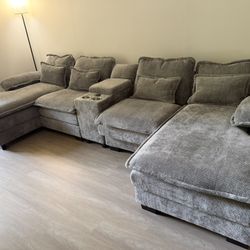 Sofa With Chaise Chairs 
