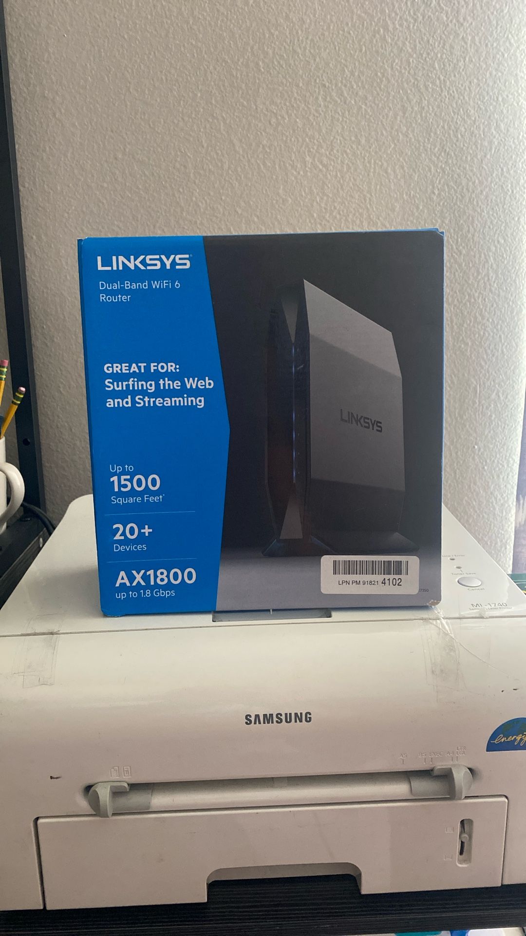 Link Sys Dual Band Wifi 6 Router