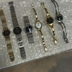  6 Movado Women’s Watches! All have new Batteries.