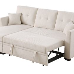 New! Reversible Sectional Sofa Bed, Sofa, Sofabed, Sectional, Sectionals, Sectional Couch, Sleeper Sofa With Pull Out Bed, Reversible Sectional, Couch