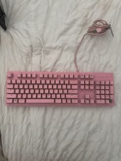 Pink Razer Keyboard