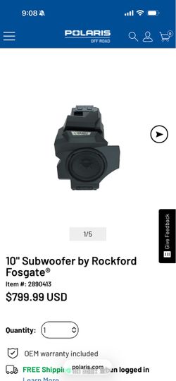 Polaris subwoofer  with amp
