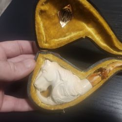 vintage Turkish meerschaum tobacco pipe