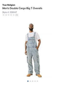 True Religion Big T Overalls