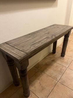 Entry table farm rustic style