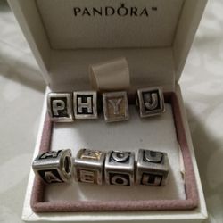 Authentic Pandora Letter Charms!