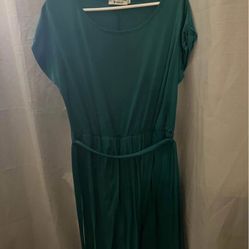 Women’s XL green wrap dress