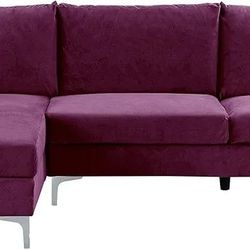 Purple Sectional Couch-Pickup Only