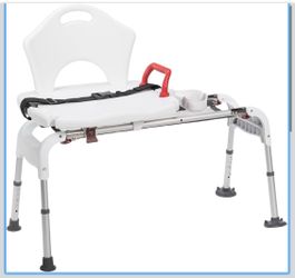 Sliding shower chair