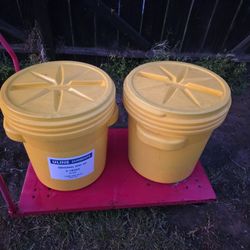 Hazmat Oil Clean Up Barrels With Supplies 