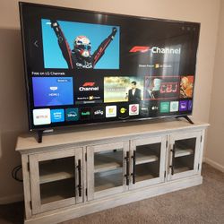 86 Inch LG 4K Plus Tv Stand