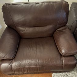 Oversized Electric Reclining Leather Chair