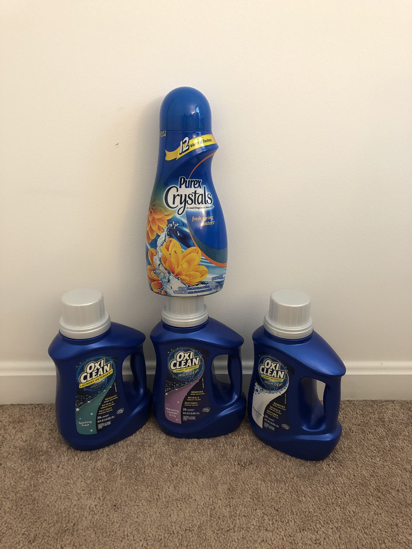 Household bundle oxi clean laundry detergent