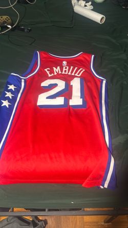 Joel Embiid brotherly love stitched jersey