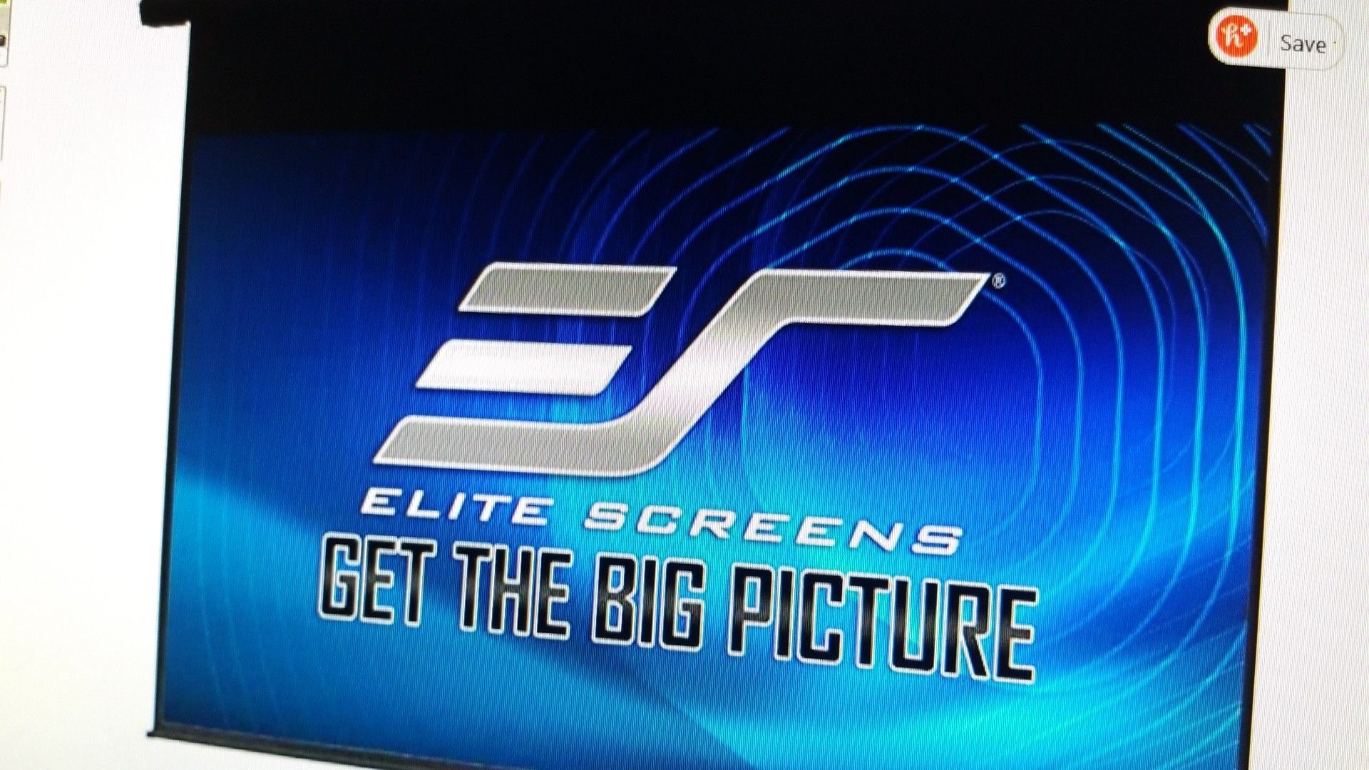 100" Elite Screens Electric Projector Screen 16:9