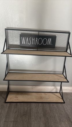 Rae Dunn Bathroom shelf