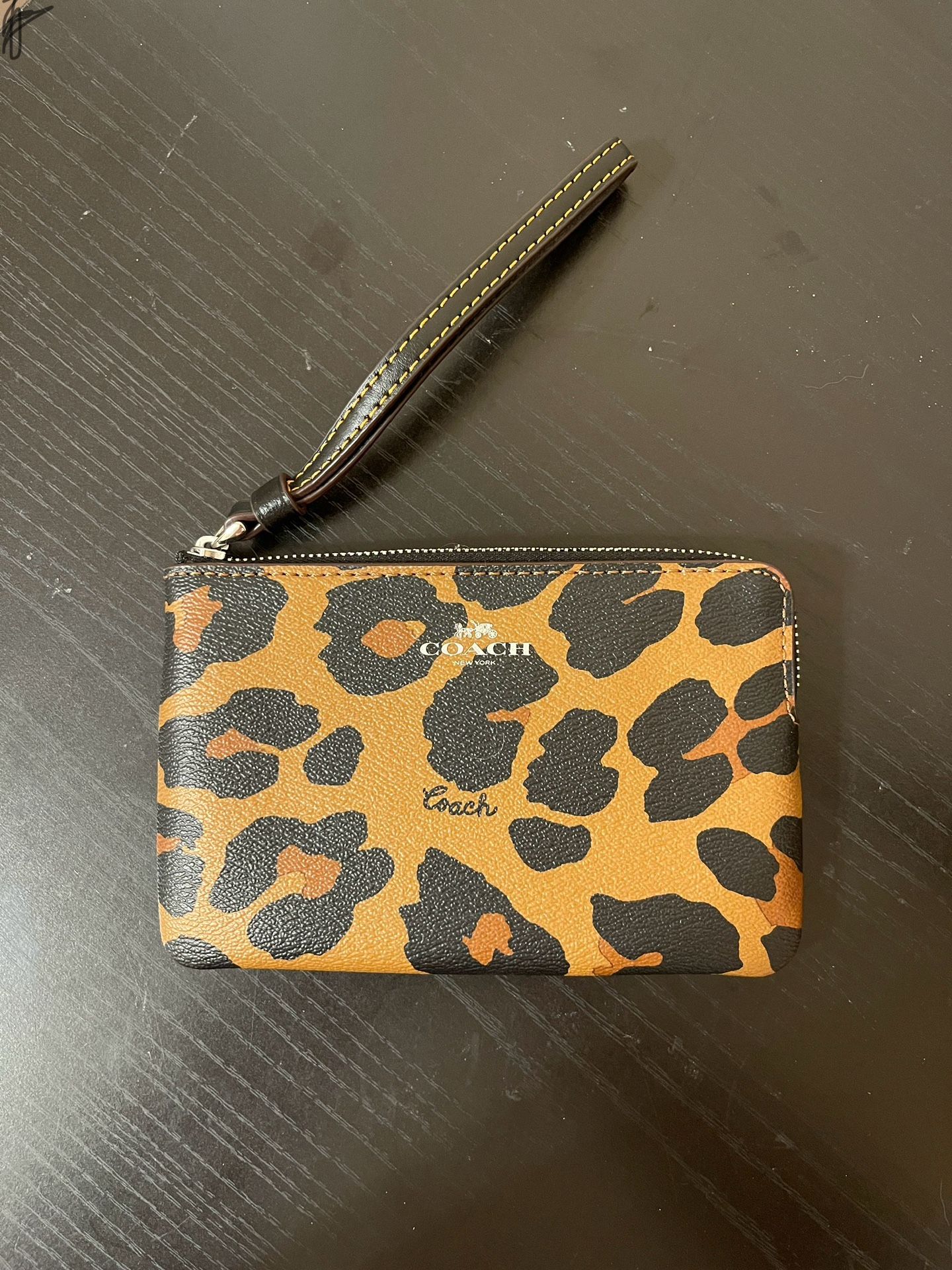 Coach Leopard Print Wristlet