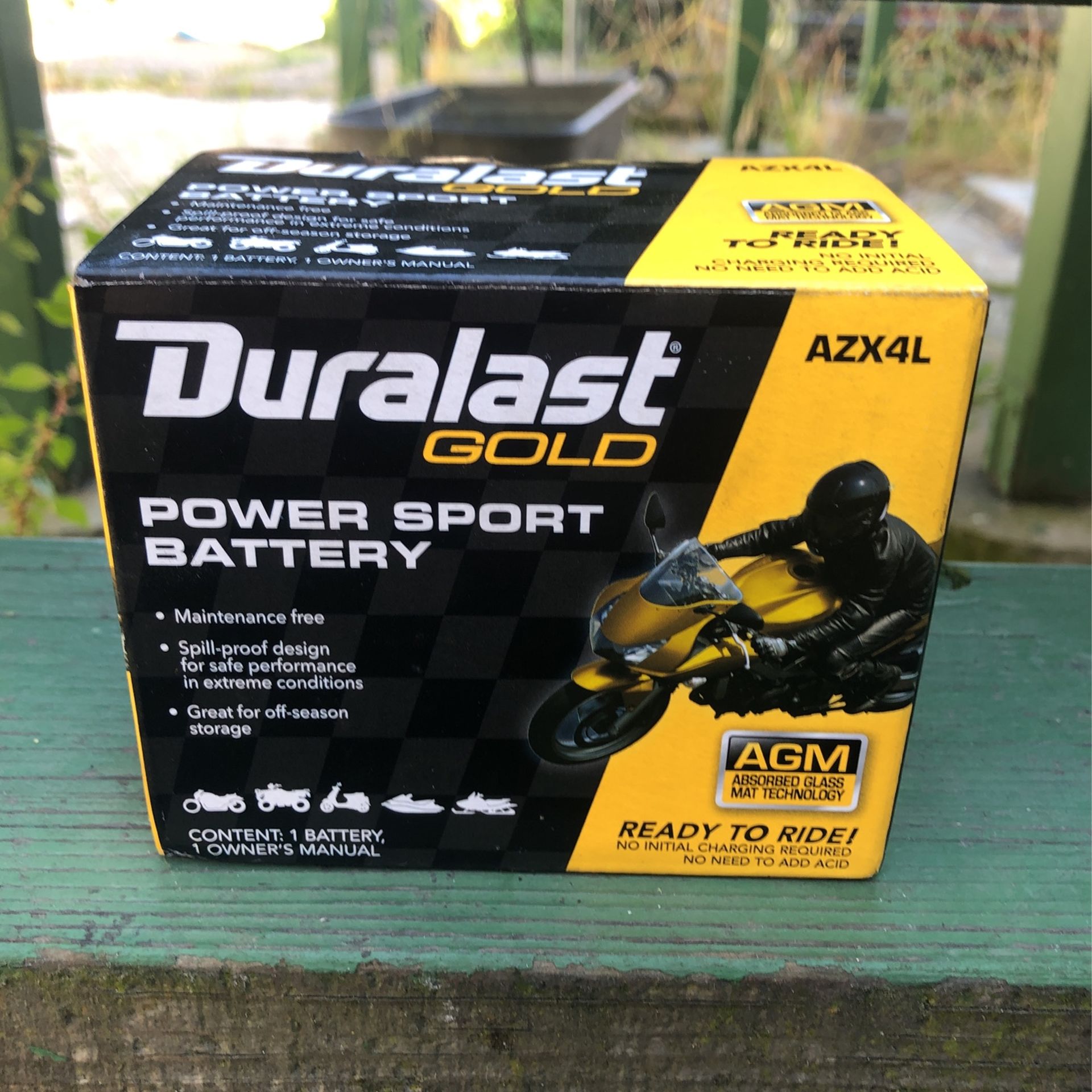Duralast Power Sport Battery AGM AZX4L