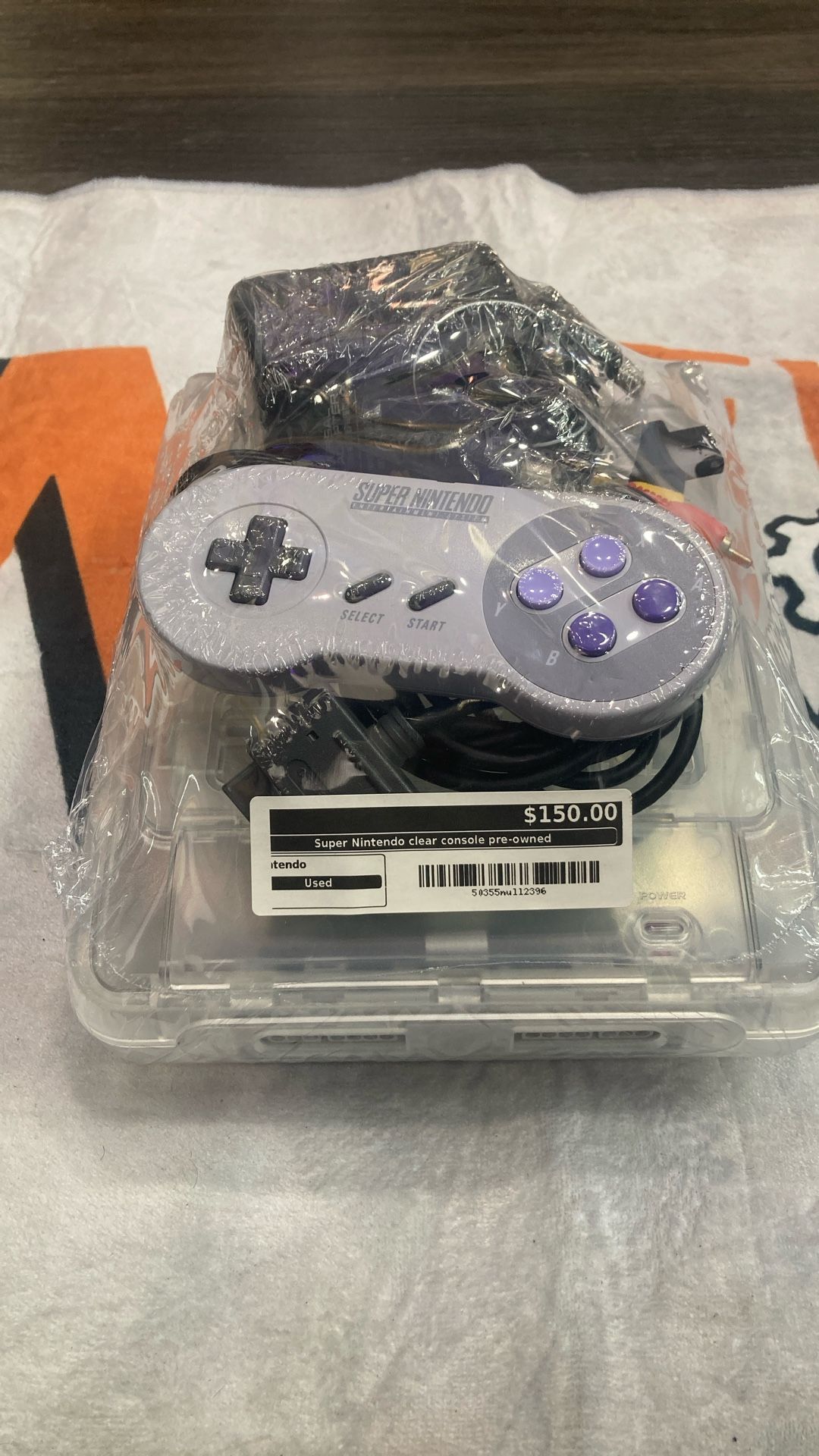 Super Nintendo Clear Console -Pre Owned