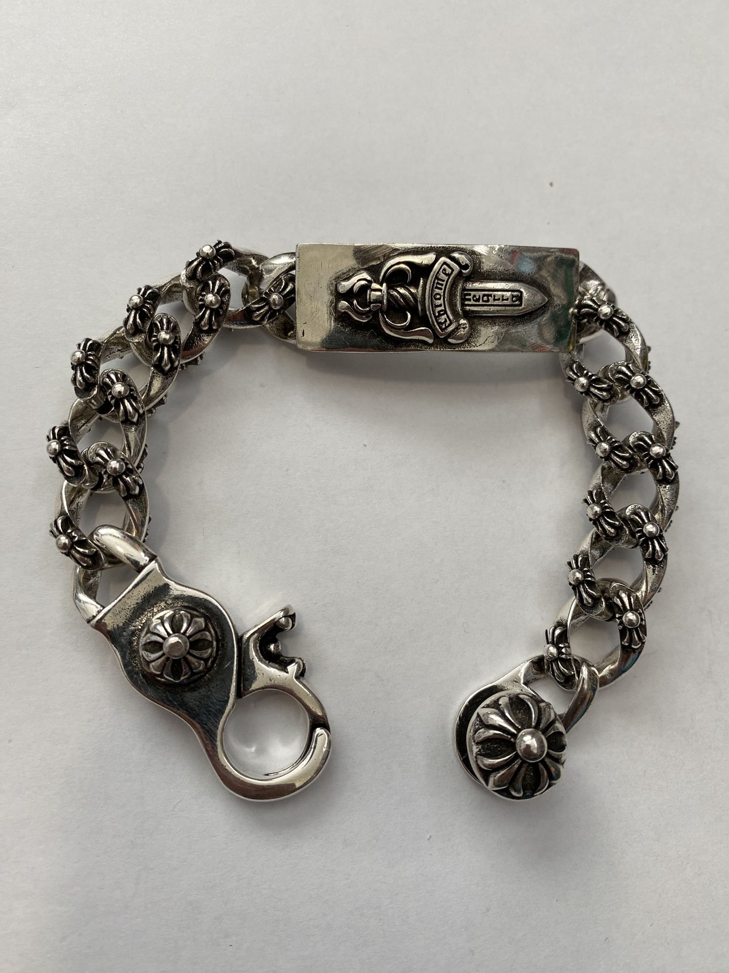 Chrome Hearts Dagger Silver Bracelet Heavy