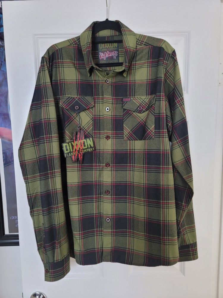 Dixxon The Nightmare Freddy Krueger Flannel LT Large Tall Rare