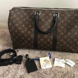 Louis Vuitton Monogram Keepall Bandouliere Duffel