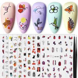 Brand New Nail Art Stickers Set, 10pcs