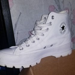 LEATHER CONVERSE SHOES 