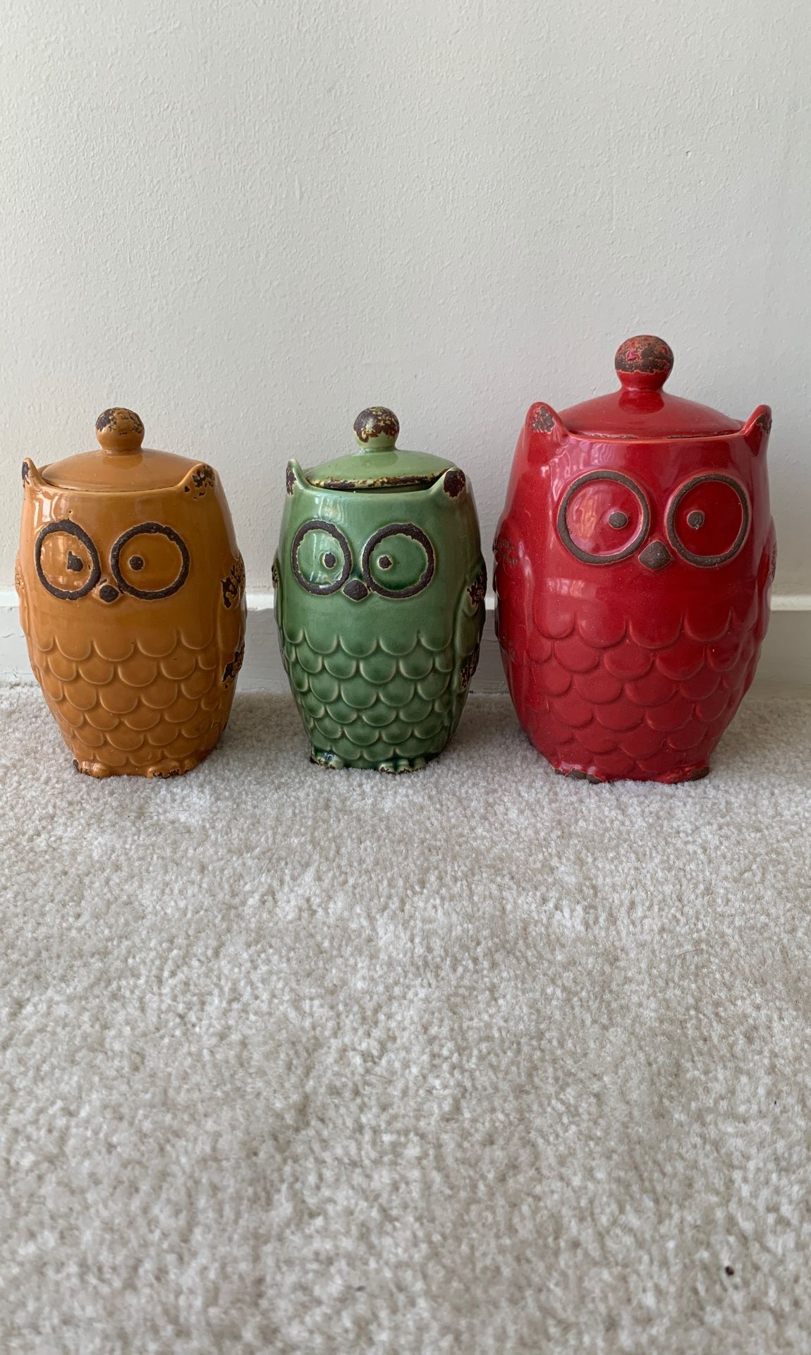 Owl Kitchen Canisters