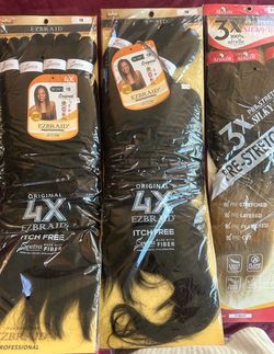 Unopened braiding hair