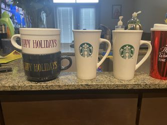 Assorted Coffee Mugs Hot And Cold Drinking Cups