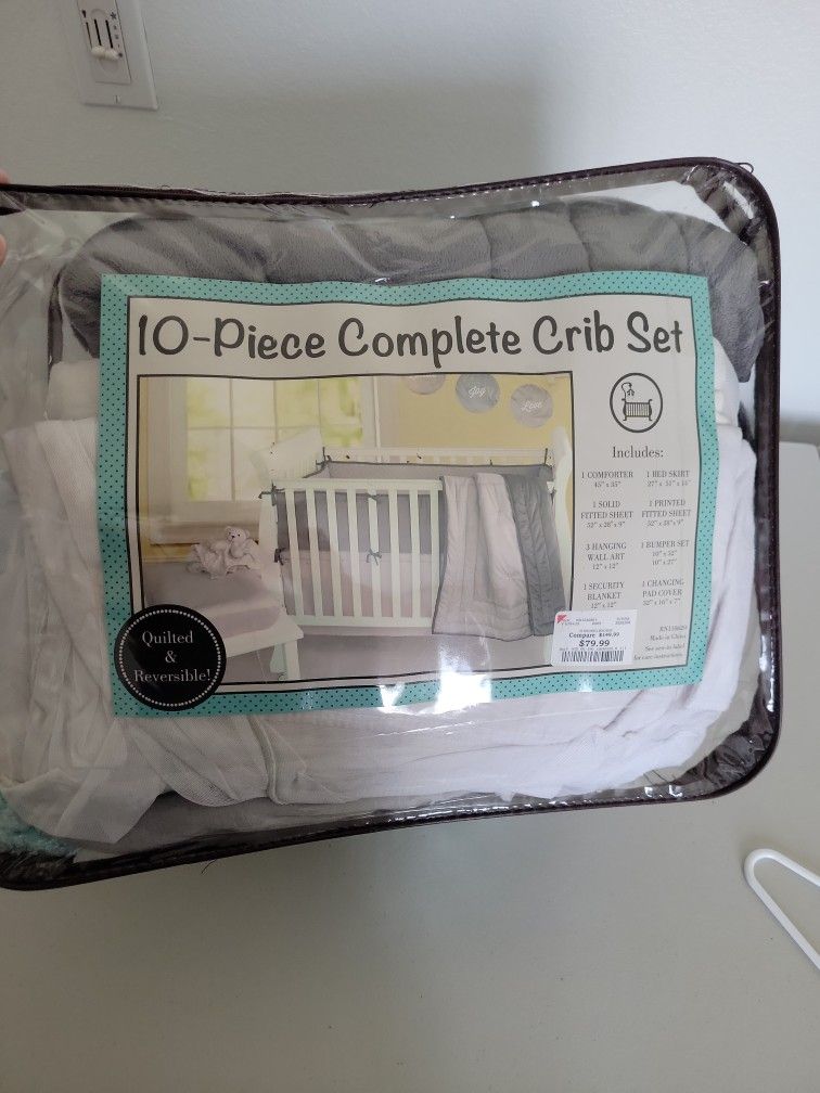 Crib Set | Comforter | Bed Skirt | Fitted Sheet | Bumper Set