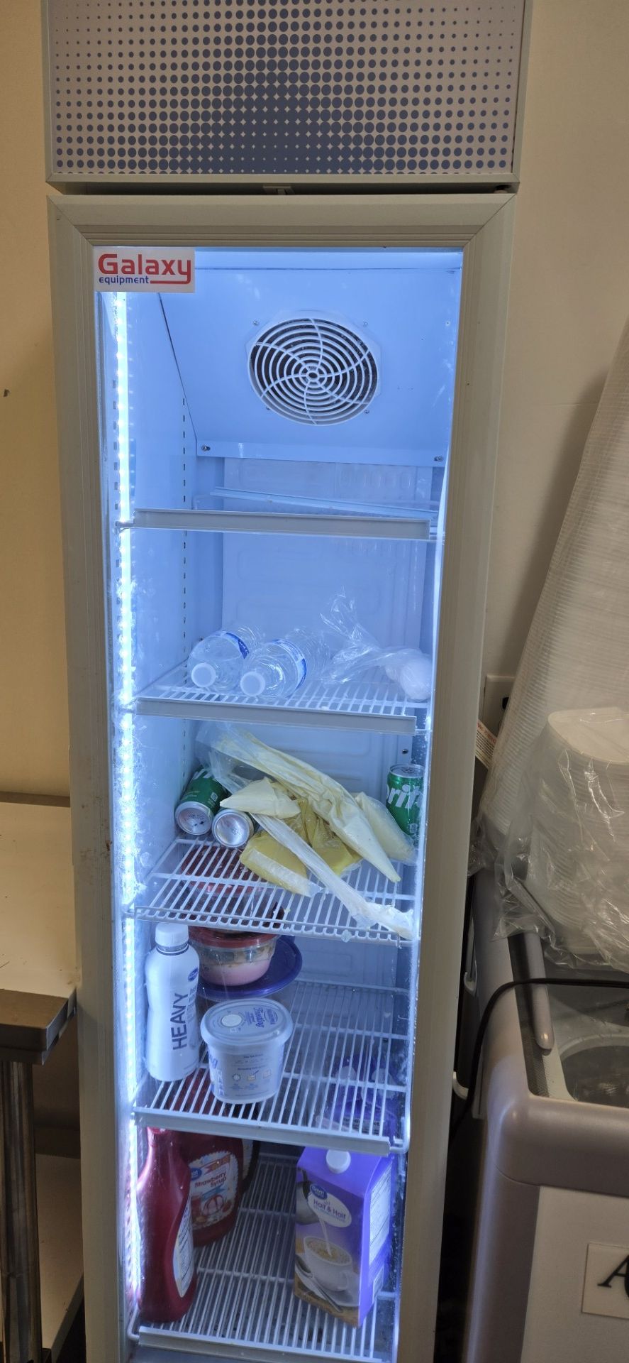 White 8 cu.ft slim beverage refrigerator