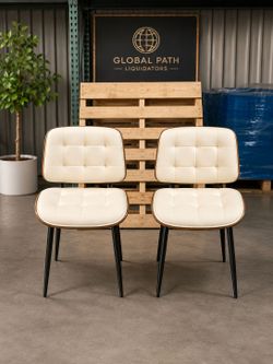 Pair of Mid-Century Modern Style Dining Chairs