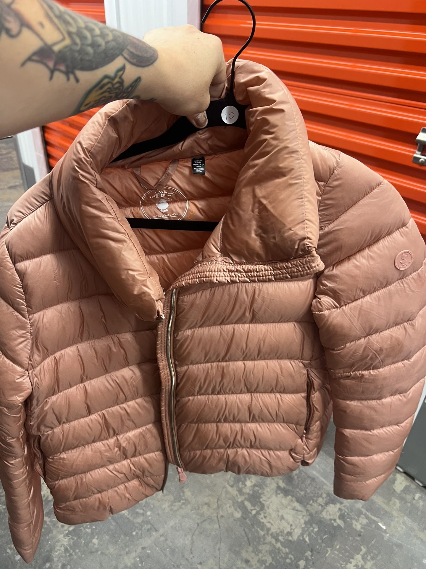 Save The Duck Pink Puffer Jacket - Size L