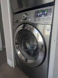 LG Front-Load Washer and Electric Dryer Set - Working & Clean!