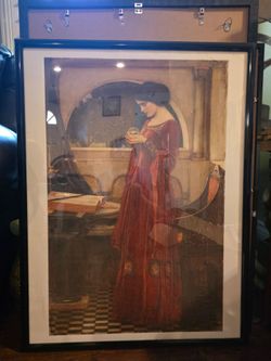 Framed "The Crystal Ball" Art Print by J.W. Waterhouse