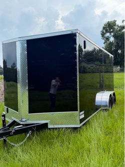 🦅Quality Cargo Trailer Brand 🆕 7x16 Ta Tandem Axle PLYCORE 0.080 🔥