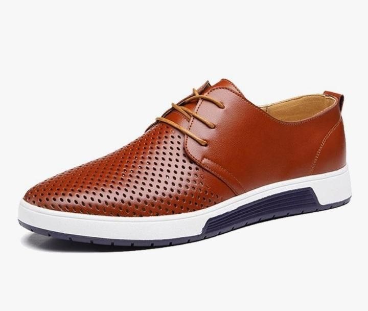 ZZHAP Men's Brown Casual Shoes.