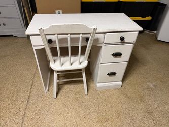 Vintage desk with chair
