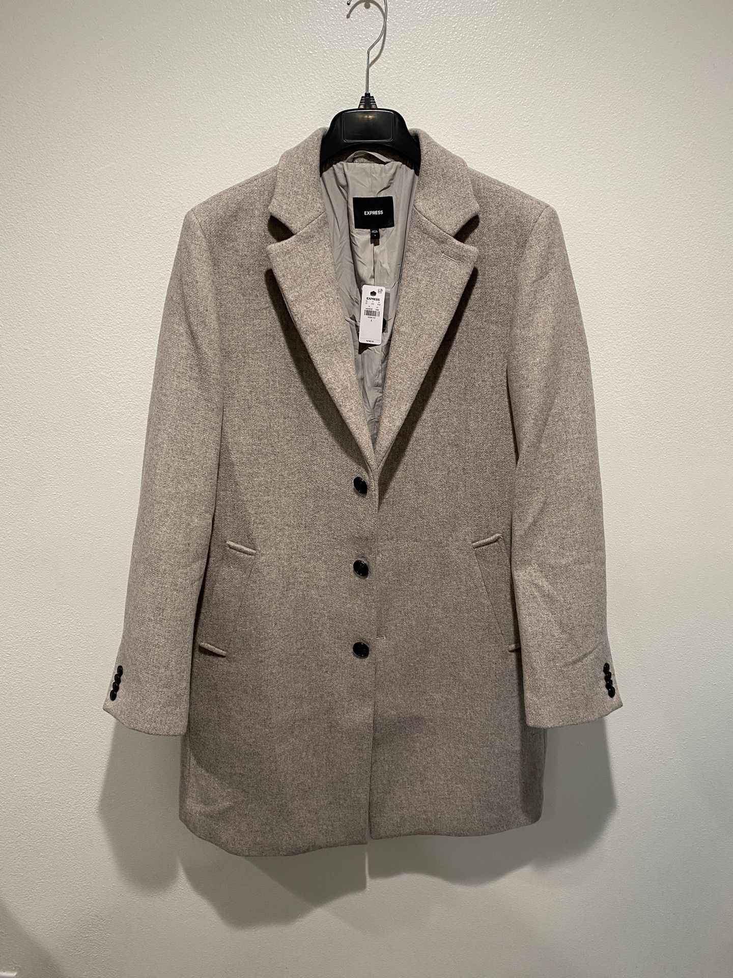 Express Wool-Blend Coat Size Large Men